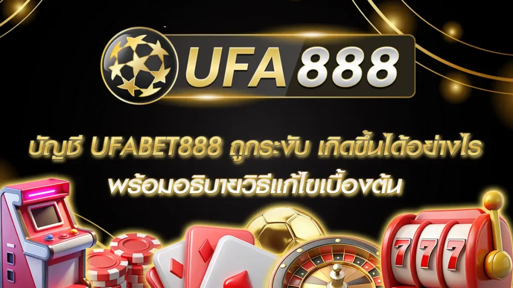 บัญชี UFABET888 ถูกระงับ